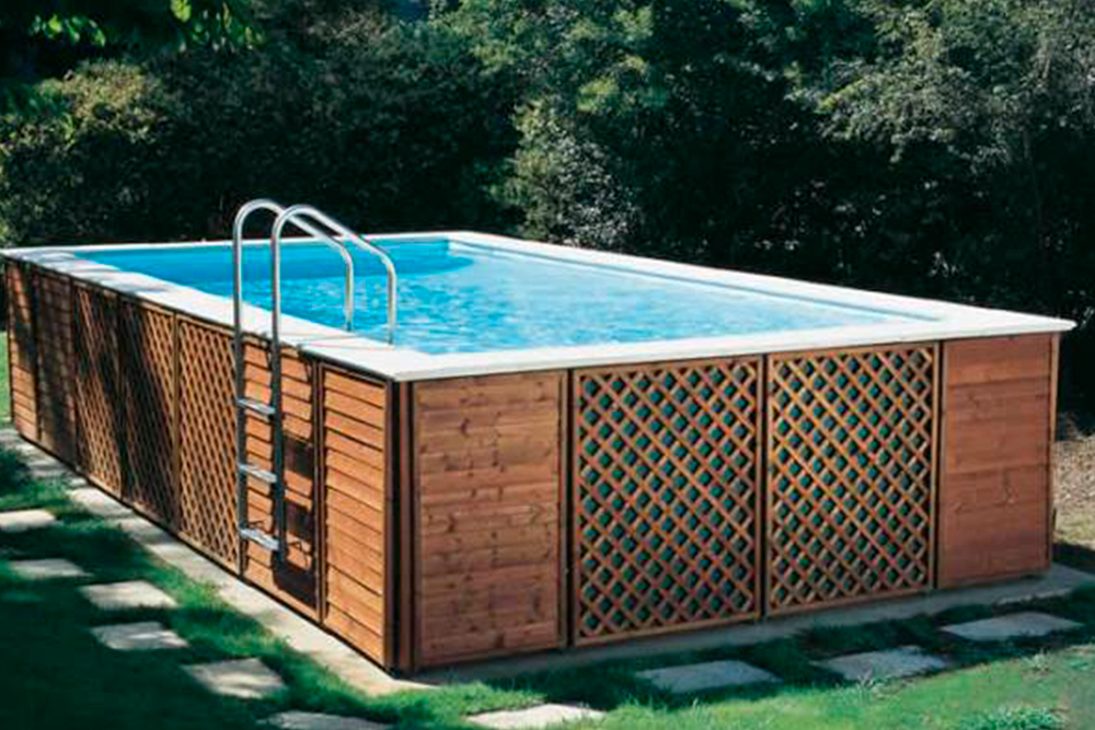 Piscina Fuori Terra con rivestimento in legno - Perle d'Acqua